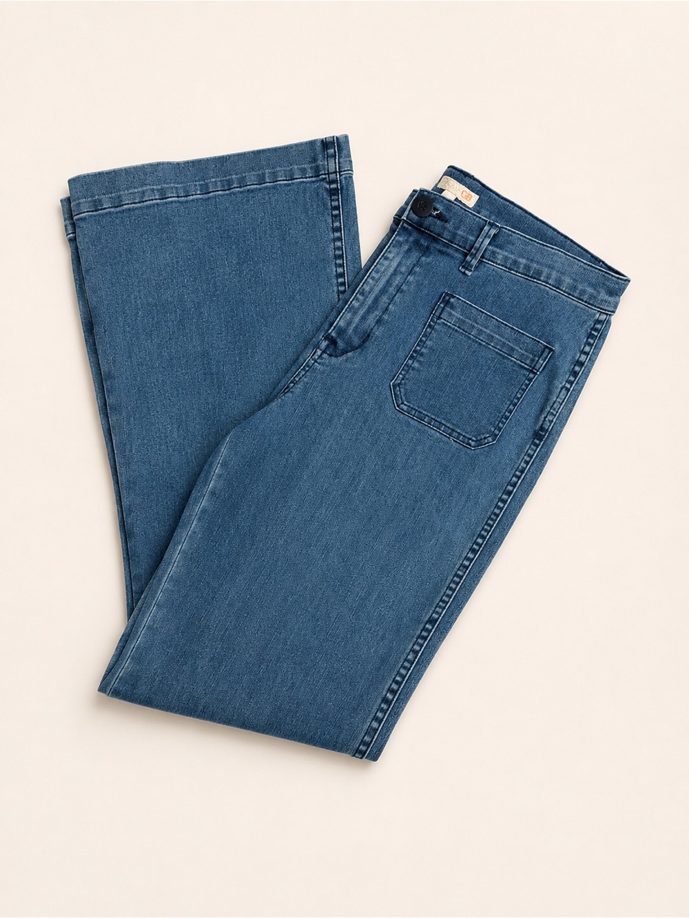 GB Medium Wash Flare Jeans – Size 13